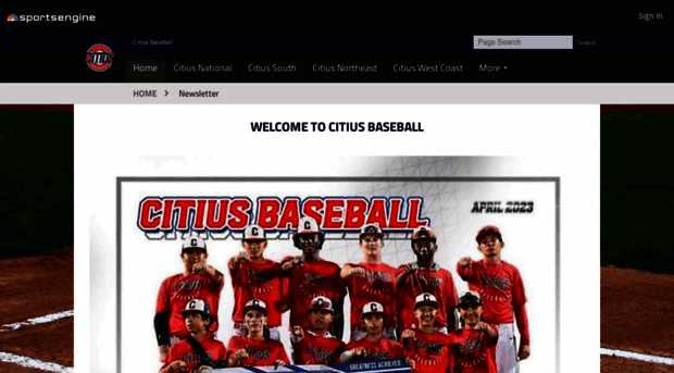 citiusbaseball.com