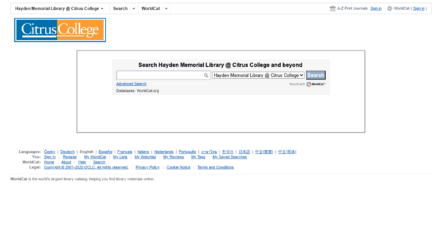 citruslibrary.worldcat.org