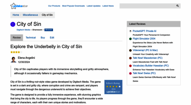 city-of-sin.updatestar.com