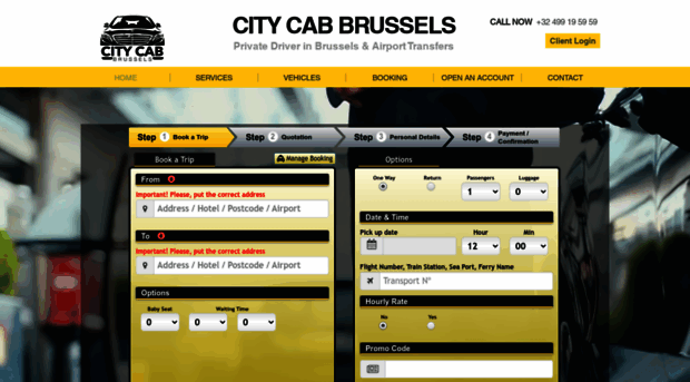 citycabbrussels.com