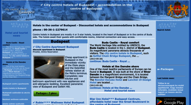 citycentrehotelsbudapest.hu