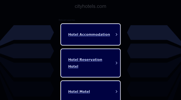 cityhotels.com