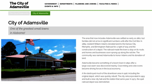 cityofadamsville.org