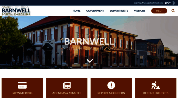 cityofbarnwell.com