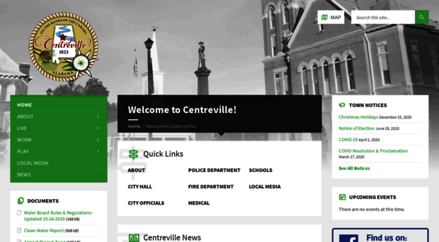 cityofcentreville.com