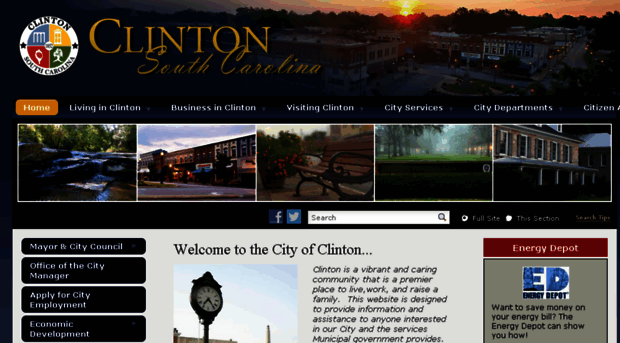 cityofclintonsc.com