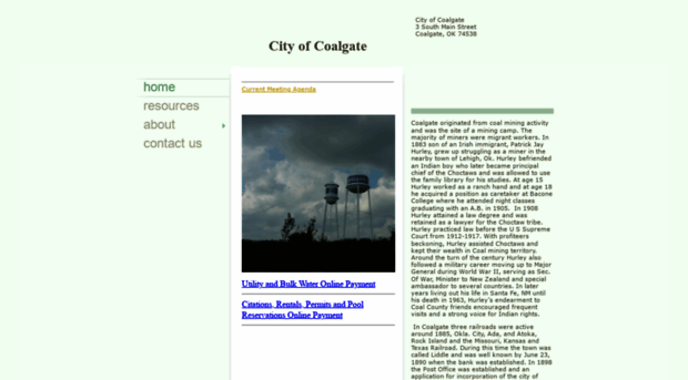 cityofcoalgate.com