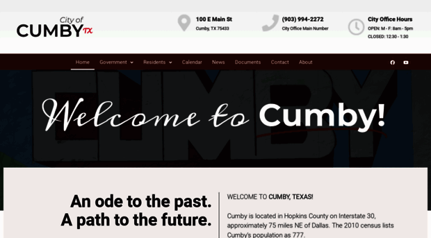 cityofcumby.com