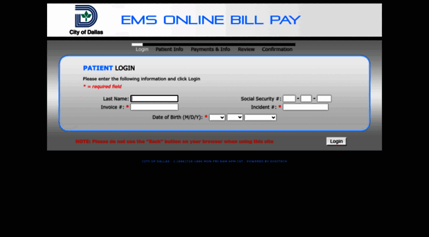 cityofdallas.payambulance.com