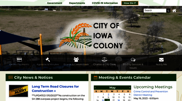 cityofiowacolony.com