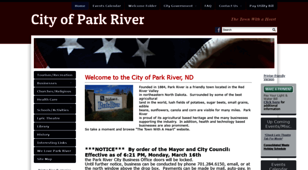 cityofparkriver.com