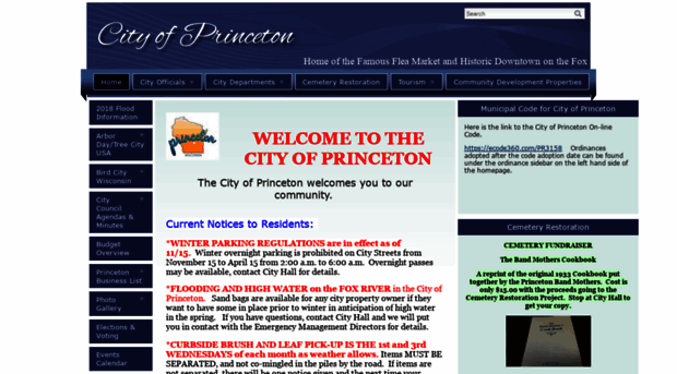 cityofprincetonwi.com