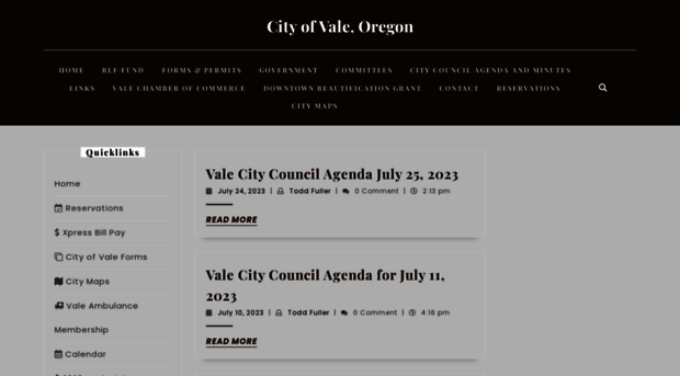 cityofvale.com