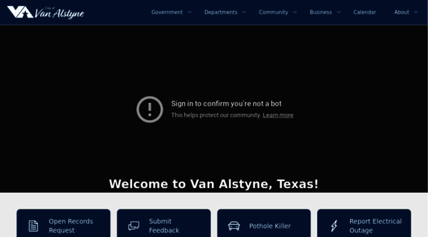 cityofvanalstyne.us