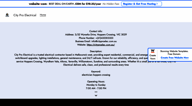 cityproelectrical.website3.me