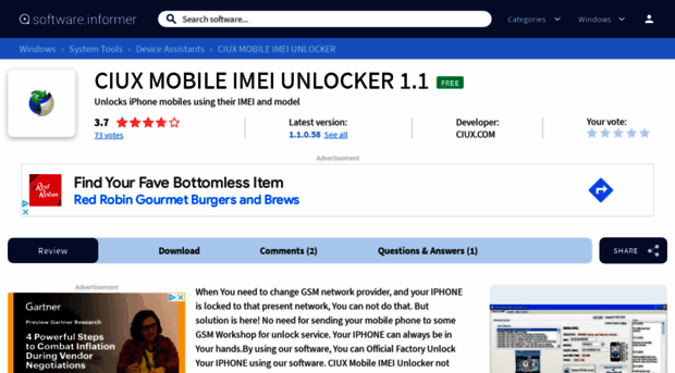 ciux-mobile-imei-unlocker.software.informer.com