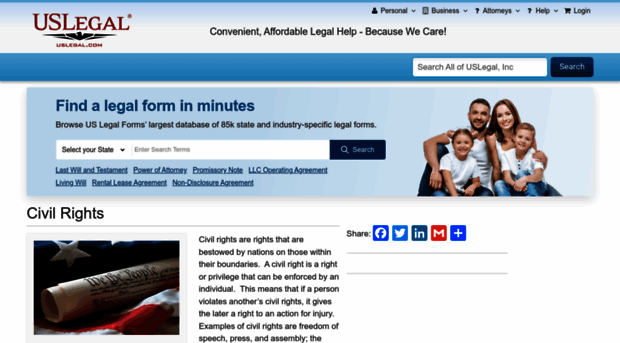 civilrights.uslegal.com