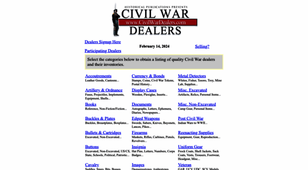 civilwardealers.com