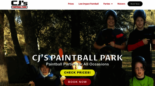 cjspaintballpark.com