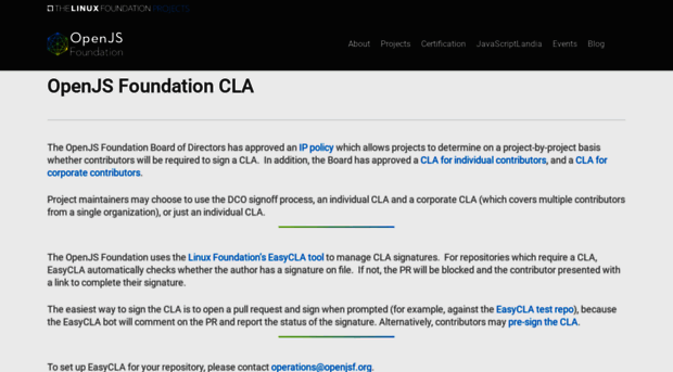 cla.js.foundation