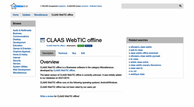 claas-webtic-offline.updatestar.com