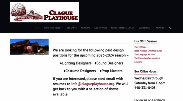 clagueplayhouse.org