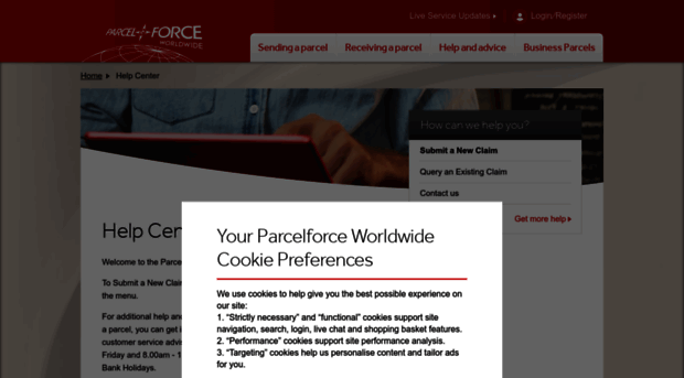 claims.parcelforce.com