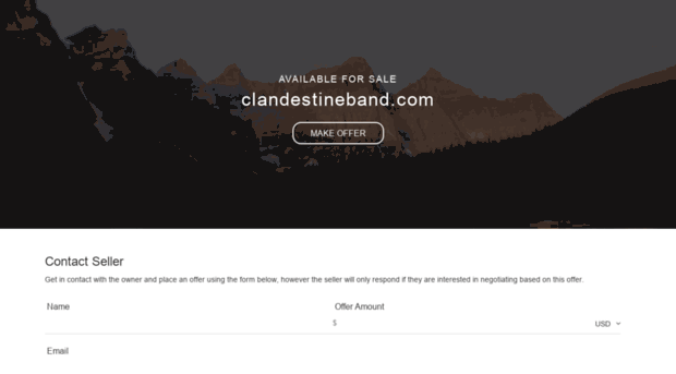 clandestineband.com