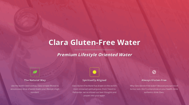 claraglutenfreewater.com