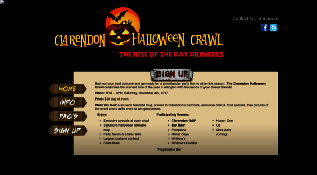 clarendonhalloweencrawl.com