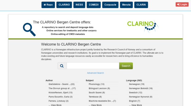 clarino.uib.no