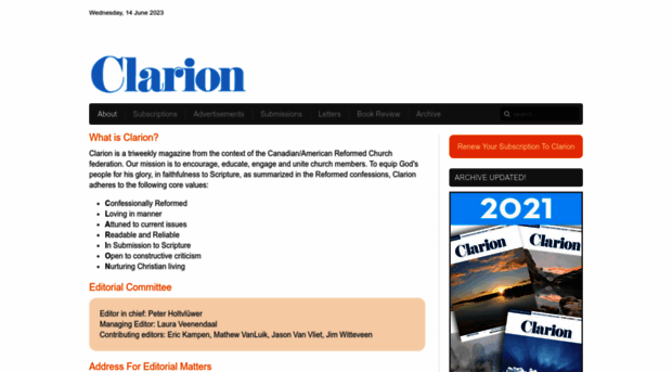 clarionmagazine.ca