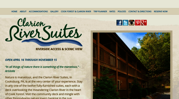 clarionriversuites.com