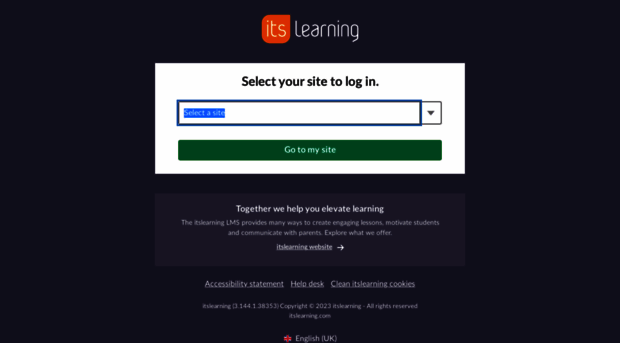 clarity.itslearning.com - Login: Select your site to acc... - Clarity ...