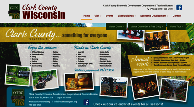 clarkcountytourism-wi.org