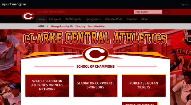 clarkecentralathletics.com