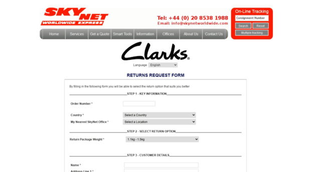 clarks.skynetworldwide.com
