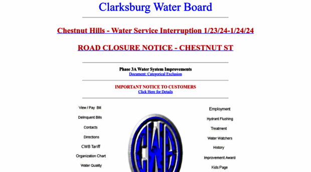 clarksburgwater.com