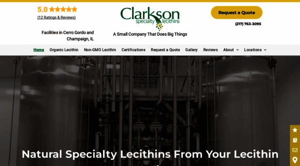 clarksonspecialtylecithins.com