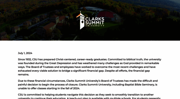 clarkssummitu.edu