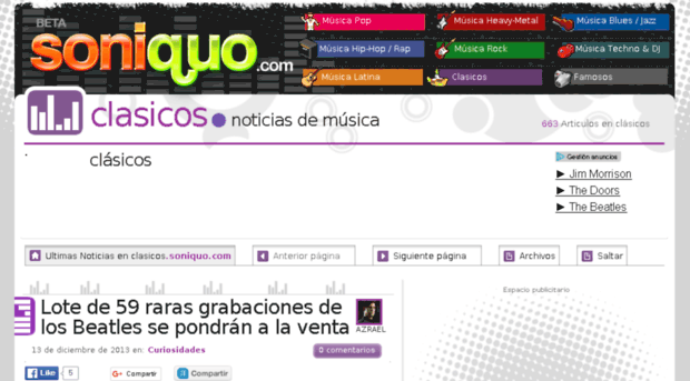 clasicos.soniquo.com