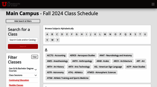 class-schedule.app.utah.edu