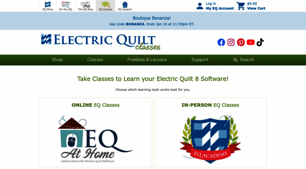 classes.electricquilt.com