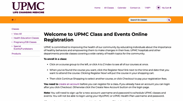 classes.upmc.com
