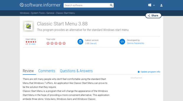 classic-start-menu.informer.com