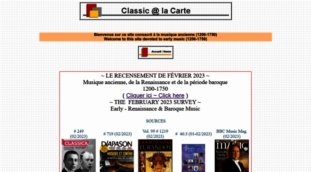 classicalacarte.net