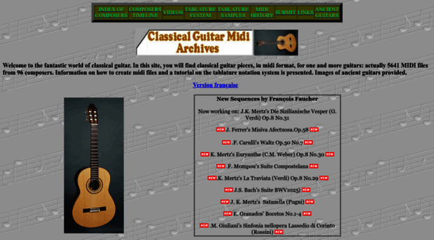 classicalguitarmidi.com