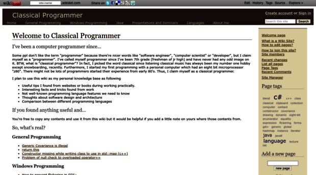 classicalprogrammer.wikidot.com