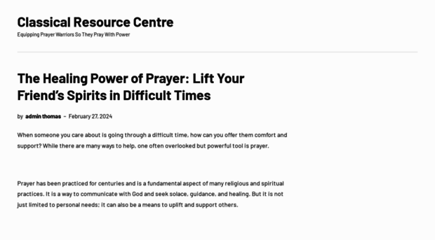 classicalresourcecentre.com