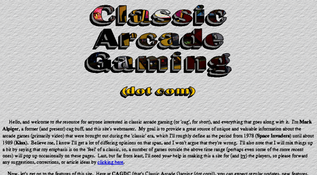 classicarcadegaming.com